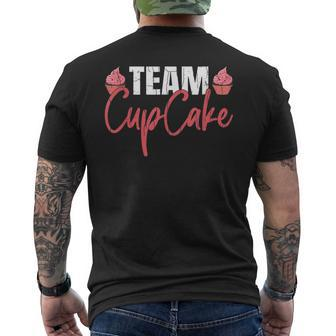 Team Cupcake Funny Baker Baking Bake Lover Graphic Mens Back Print T-shirt - Thegiftio UK