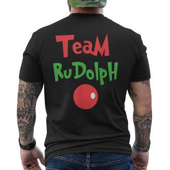 Team Rudolph Rudolph The Red Nose Reindeer Men's T-shirt Back Print - Seseable