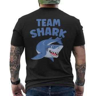 Team Shark Marine Biology Shark Lover Ocean Mens Back Print T-shirt | Mazezy