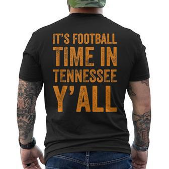 Tennessee Football It's Football Time In Tennessee Yall Vol Men's T-shirt Back Print - Seseable