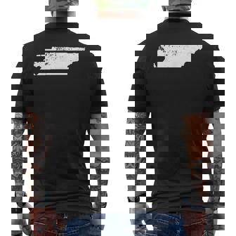 Tennessee Love Memphis Tn Home Pride Distressed Mens Back Print T-shirt | Mazezy