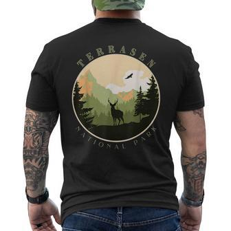 Terrasen National Park | Crescent City | Feyre Rhysand Mens Back Print T-shirt | Mazezy