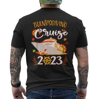 Thanksgiving Cruise Squad Matching Family Vacation Trip 2023 Men's T-shirt Back Print | Mazezy