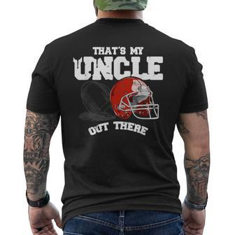 Thats My Uncle Out There Proud Football Family Mens Back Print T-shirt | Mazezy