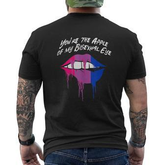 The Apple Of My Bisexual Eye Bi Couples Bi Pride Lovers Mens Back Print T-shirt | Mazezy DE