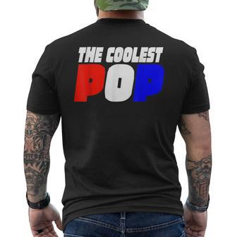 The Coolest Pop Popsicle 4Th Of July Father Dad Mens Back Print T-shirt | Mazezy
