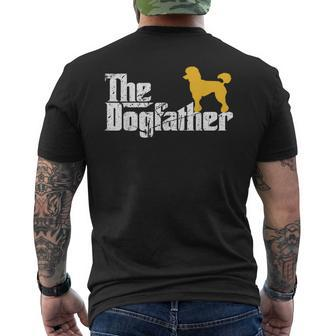 The Dogfather Poodle Lovers Funny Dog Father Day Poodle Mens Back Print T-shirt - Seseable