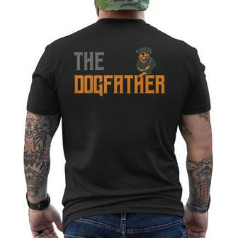 The Dogfather Rottweiler Dog Rottweilers Dogs Owner Gift Mens Back Print T-shirt - Thegiftio UK