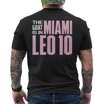 The Goat Is In Miami - Leo 10 Leo Funny Gifts Mens Back Print T-shirt | Mazezy