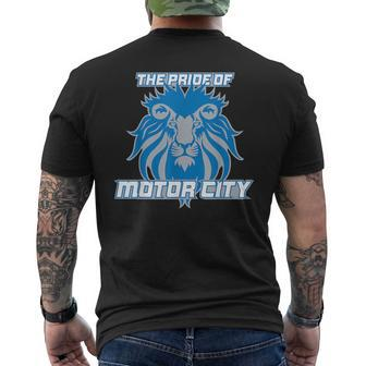 The Pride Of Motor City - Hometown Detroit Mens Back Print T-shirt - Thegiftio UK