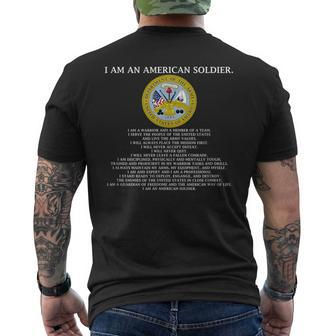 The Soldiers Creed - Us Army Mens Back Print T-shirt | Mazezy