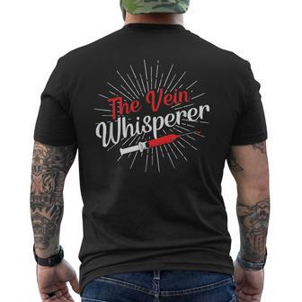 The Vein Whisperer | Phlebotomy Technician | Phlebotomist Mens Back Print T-shirt - Monsterry DE