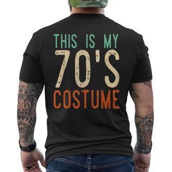 This Is My 70S Costume Groovy Peace Halloween 70S Vintage Designs Funny Gifts Mens Back Print T-shirt | Mazezy AU