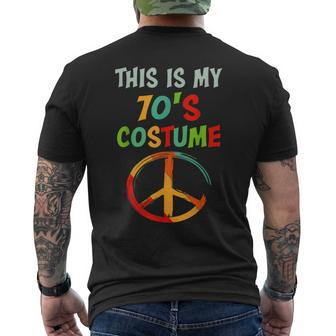 This Is My 70S Costume Party Wear Hippie Sign 1970S Outfits Mens Back Print T-shirt - Seseable