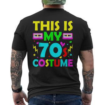 This Is My 70S Costume Vintage Matching Halloween 1970S Halloween Funny Gifts Mens Back Print T-shirt | Mazezy