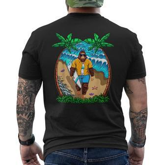 This Is My Hawaiian Bigfoot Sasquatch Surf Vacation Sasquatch Funny Gifts Mens Back Print T-shirt | Mazezy