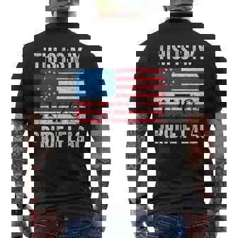 This Is My Pride Flag Usa American 4Th Of July Patriotic Mens Back Print T-shirt | Mazezy