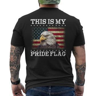 This Is My Pride Flag Usa American 4Th Of July Patriotic Mens Back Print T-shirt - Monsterry DE