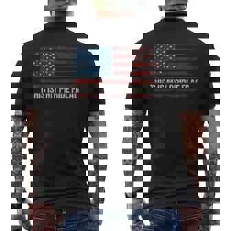 This Is My Pride Flag Usa American 4Th Of July Vintage Mens Back Print T-shirt | Mazezy