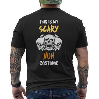 This Is My Scary Nun Costume Mens Back Print T-shirt | Mazezy