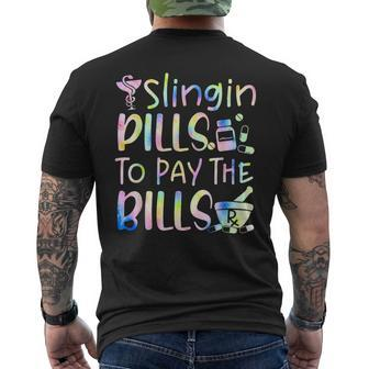 Tie Dye Educated Drug Dealer Humor Pharmacist Pills Medicine Humor Funny Gifts Mens Back Print T-shirt | Mazezy