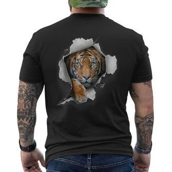 Tiger Bengal Tiger Safari Animal Big Cat Zoo Tiger Men's T-shirt Back Print - Monsterry DE