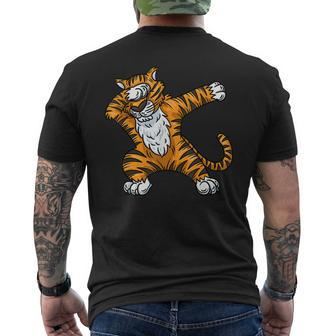 Tiger Dabbing Tiger Animal Tiger Lover Tiger Men's T-shirt Back Print - Seseable