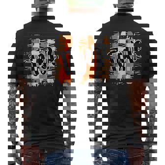 Tigers Swash School Spirit Orange Black Gifts Mens Back Print T-shirt - Seseable