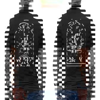 Til Death Do Us Party Retro Halloween Bachelorette Matching Halloween Funny Gifts Mens Back Print T-shirt | Mazezy