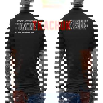 Tkachuk Proud Family Last Name Surname Familia Mens Back Print T-shirt | Mazezy