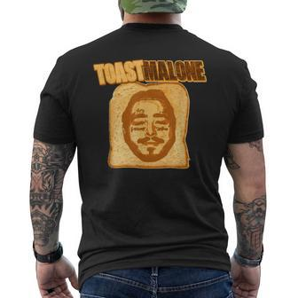 Toast Malone Delicious Bread Good Music Real Rock N Roll Men's T-shirt Back Print | Mazezy