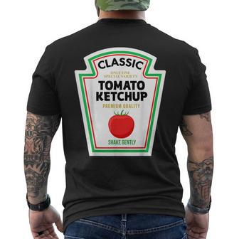 Tomato Ketchup Diy Halloween Costume Matching Group Men's T-shirt Back Print