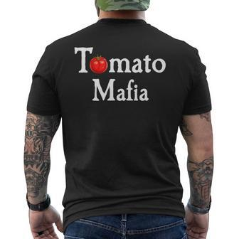 Tomato Mafia | Funny Gardening Lover Graphic Mens Back Print T-shirt | Mazezy