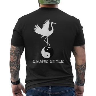 Top China White Crane Martial Arts Kung Fu Style Men's T-shirt Back Print | Mazezy UK