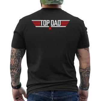 Top Dad 80S Father Air Humor Gun Fathers Day Men's Back Print T-shirt | Mazezy