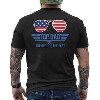 Top Dad The Best Of The Best Cool 80S 1980S Fathers Day Mens Back Print T-shirt - Seseable