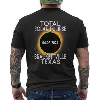 Total Solar Eclipse 2024 Brackettville Texas Totality Path Men's T-shirt Back Print | Mazezy