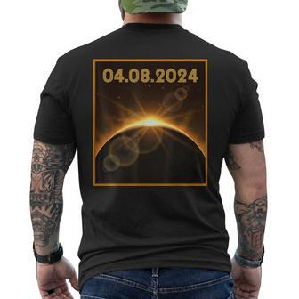 Total Solar Eclipse 2024 Usa Totality April 8 2024 Men's T-shirt Back Print - Monsterry AU
