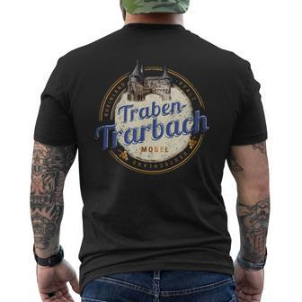Traben Trarbach Vintage Moselle Rhineland-Palatinate Germany Men's T-shirt Back Print | Mazezy