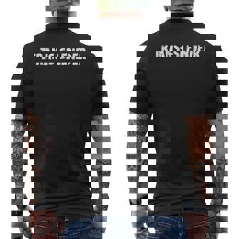 Trans-Slender I'm Fat But I Identify As Skinny Men's T-shirt Back Print | Mazezy