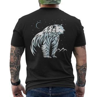 Tribal Polar Bear Tattoo Style Men's T-shirt Back Print | Mazezy