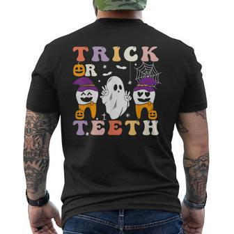 Trick Or Th Halloween Costumes Dental Assistant Dentist Men's T-shirt Back Print - Monsterry UK