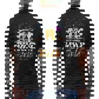 Trick Or Th Halloween Costumes Dental Assistant Dentist Men's T-shirt Back Print | Seseable UK