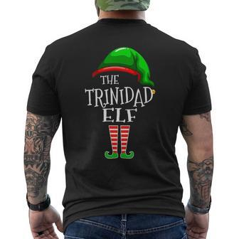 Trinidad Name Gift The Trinidad Elf Christmas Mens Back Print T-shirt - Seseable