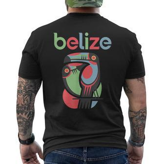 Tropical Summer Toucan Bird Colorful Belize Souvenir Mens Back Print T-shirt - Monsterry CA