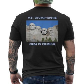 Trump 2024 Mount Rushmore Mt Trump-More Mens Back Print T-shirt - Thegiftio UK