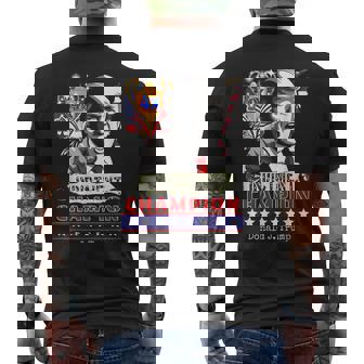 Trump 4-Time Indictment Champ Men's T-shirt Back Print | Mazezy