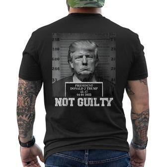 Trump Not Guilty 2024 Free Trump Mens Back Print T-shirt - Seseable