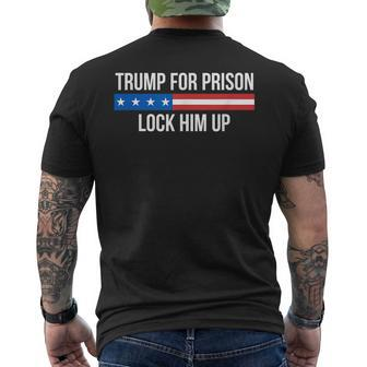 Trump For Prison Lock Him Up Men's T-shirt Back Print - Seseable