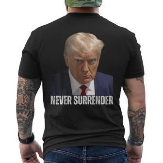 Trump Shot Donald Trump Shot Never Surrender Men's T-shirt Back Print - Monsterry AU